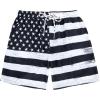 imageAmerican Trends Mens Swim Trunks Board Shorts Quick Dry Mens Swimming Trunks with Compression LinerBlack White American Flag