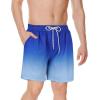 imageAmerican Trends Mens Swim Trunks Board Shorts Quick Dry Mens Swimming Trunks with Compression LinerBlue Gradient