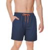 imageAmerican Trends Mens Swim Trunks Board Shorts Quick Dry Mens Swimming Trunks with Compression LinerNavy Blue