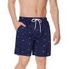 imageAmerican Trends Mens Swim Trunks Board Shorts Quick Dry Mens Swimming Trunks with Compression LinerNavy Blue Fish Bone