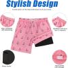 imageAmerican Trends Mens Swim Trunks Board Shorts Quick Dry Mens Swimming Trunks with Compression LinerPink Anchor