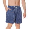 imageAmerican Trends Mens Swim Trunks Board Shorts Quick Dry Mens Swimming Trunks with Compression LinerQ Blue Vertical Stripes