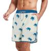 imageAmerican Trends Mens Swim Trunks Board Shorts Quick Dry Mens Swimming Trunks with Compression LinerZ Blue Tree
