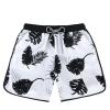 imageAmerican Trends Mens Swim Trunks Board Shorts Quick Dry Mens Swimming Trunks with Compression LinerZ Leaves White
