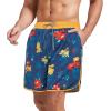 imageAmerican Trends Mens Swim Trunks Board Shorts Quick Dry Mens Swimming Trunks with Compression LinerZ Yellow Blue Background