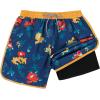 imageAmerican Trends Mens Swim Trunks Board Shorts Quick Dry Mens Swimming Trunks with Compression LinerZ Yellow Blue Background
