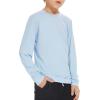 imageBoy Long Sleeve Rash Guard Shirt UPF 50 Sun Protection Rashguard Swim ShirtBlue