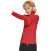imageBoy Long Sleeve Rash Guard Shirt UPF 50 Sun Protection Rashguard Swim ShirtRed