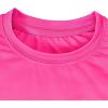 imageBoy Long Sleeve Rash Guard Shirt UPF 50 Sun Protection Rashguard Swim ShirtRose Red