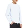 imageBoy Long Sleeve Rash Guard Shirt UPF 50 Sun Protection Rashguard Swim ShirtWhite