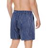 imageMens Swim Trunks 7 Inch Swim Shorts with Liner Mens Compression Shorts Summer Swimwear Navy tripes 2XL