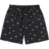 imageMens Swim Trunks Quick Dry Bathing Suits Novelty Board Shorts with Compression Liner Pink Shark 2XL