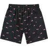 imageMens Swim Trunks Quick Dry Bathing Suits Novelty Board Shorts with Compression Liner Pink Shark 2XL