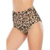imageAmerican Trends High Waisted Bikini Bottoms Ruched Tummy Control Swimsuits Bottoms Sexy Swim Bottom Bathing Suits for WomenYellow Leopard