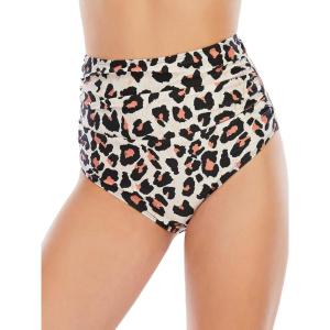imageAmerican Trends High Waisted Bikini Bottoms Ruched Tummy Control Swimsuits Bottoms Sexy Swim Bottom Bathing Suits for WomenLeopard