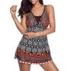 imageAmerican Trends Bathing Suits Tummy Control Womens Mesh Swimdress One Piece Swimsuits for Women Athletic Swimwear06 Color a