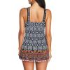 imageAmerican Trends Bathing Suits Tummy Control Womens Mesh Swimdress One Piece Swimsuits for Women Athletic SwimwearOrange Grey