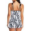imageAmerican Trends Bathing Suits Tummy Control Womens Mesh Swimdress One Piece Swimsuits for Women Athletic SwimwearZ Black Whitefloral