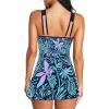 imageAmerican Trends Bathing Suits Tummy Control Womens Mesh Swimdress One Piece Swimsuits for Women Athletic SwimwearZ Red Bluefloral