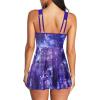 imageAmerican Trends Bathing Suits Tummy Control Womens Mesh Swimdress One Piece Swimsuits for Women Athletic SwimwearZ Starrysky