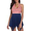 imageBathing Suits for Women Tummy Control Plus Size Womens One Piece Swimsuit Athletic SwimdressB Red Stripe