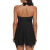imageBathing Suits for Women Tummy Control Plus Size Womens One Piece Swimsuit Athletic SwimdressD Pure Balck