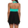 imageBathing Suits for Women Tummy Control Plus Size Womens One Piece Swimsuit Athletic SwimdressE Green