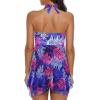 imageBathing Suits for Women Tummy Control Plus Size Womens One Piece Swimsuit Athletic SwimdressE Mixpurple
