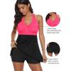 imageBathing Suits for Women Tummy Control Plus Size Womens One Piece Swimsuit Athletic SwimdressE Navyfloral