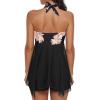 imageBathing Suits for Women Tummy Control Plus Size Womens One Piece Swimsuit Athletic SwimdressE Pinkfloral