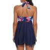 imageBathing Suits for Women Tummy Control Plus Size Womens One Piece Swimsuit Athletic SwimdressE Redblue