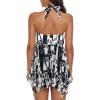 imageBathing Suits for Women Tummy Control Plus Size Womens One Piece Swimsuit Athletic SwimdressF Blackwhite