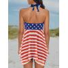 imageBathing Suits for Women Tummy Control Plus Size Womens One Piece Swimsuit Athletic SwimdressG Flag