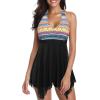 imageBathing Suits for Women Tummy Control Plus Size Womens One Piece Swimsuit Athletic SwimdressOrangefloral