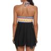 imageBathing Suits for Women Tummy Control Plus Size Womens One Piece Swimsuit Athletic SwimdressOrangefloral