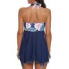 imageBathing Suits for Women Tummy Control Plus Size Womens One Piece Swimsuit Athletic SwimdressZ Blue Pink Floral