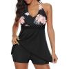 imageBathing Suits for Women Tummy Control Plus Size Womens One Piece Swimsuit Athletic SwimdressE Pinkfloral