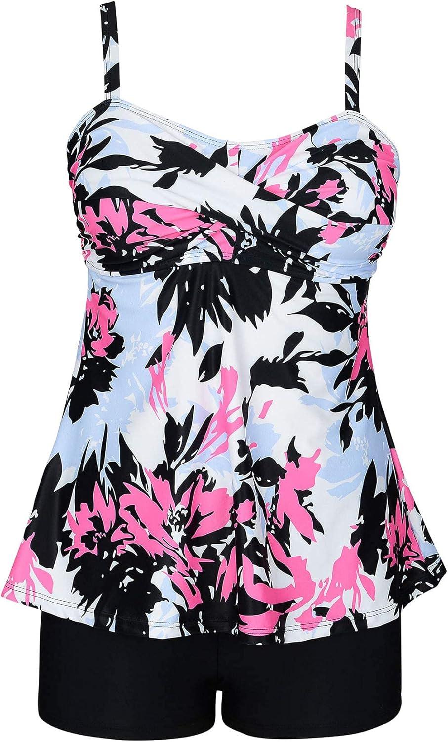 imageAmerican Trends Tankini Swimsuits Plus Size Tankini Bathing Suits for Women Tankini Bathing Suits Swimwear for Women03 Whitered