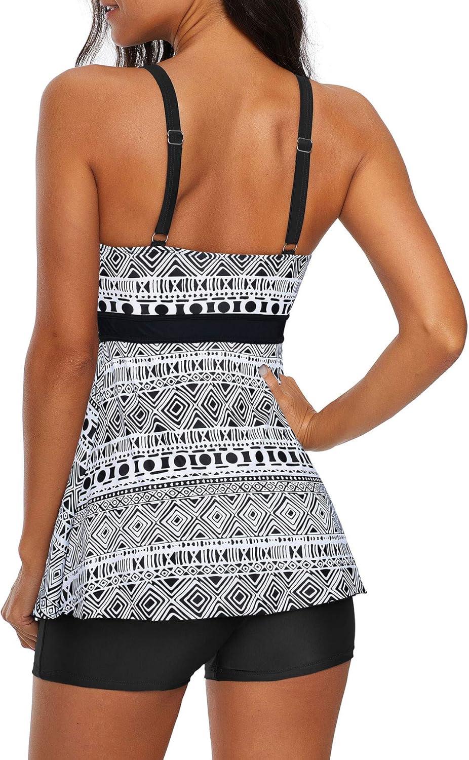 imageAmerican Trends Tankini Swimsuits Plus Size Tankini Bathing Suits for Women Tankini Bathing Suits Swimwear for WomenWhitevintage