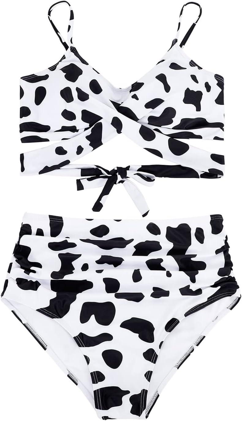 imageAmerican Trends Womens High Waisted Bikini Swimsuits Push Up Bikini Sets Sexy Bathing Suits Two Piece SwimsuitWhite Black
