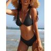 imageAmerican Trends High Waisted Bikini Sets for Women Push Up Two Piece Bikini Swimsuit High Cut 2 Piece Bathing SuitBlack