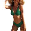 imageAmerican Trends High Waisted Bikini Sets for Women Push Up Two Piece Bikini Swimsuit High Cut 2 Piece Bathing SuitGreen
