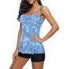 imageAmerican Trends Tankini Swimsuits Plus Size Tankini Bathing Suits for Women Tankini Bathing Suits Swimwear for Women02 Blue Print