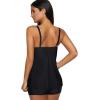 imageAmerican Trends Tankini Swimsuits Plus Size Tankini Bathing Suits for Women Tankini Bathing Suits Swimwear for WomenBlack
