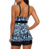 imageAmerican Trends Tankini Swimsuits Plus Size Tankini Bathing Suits for Women Tankini Bathing Suits Swimwear for WomenBlue Vintage Print