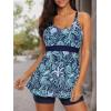 imageAmerican Trends Tankini Swimsuits Plus Size Tankini Bathing Suits for Women Tankini Bathing Suits Swimwear for WomenBluefloral