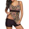 imageAmerican Trends Tankini Swimsuits Plus Size Tankini Bathing Suits for Women Tankini Bathing Suits Swimwear for WomenBrown Print