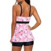imageAmerican Trends Tankini Swimsuits Plus Size Tankini Bathing Suits for Women Tankini Bathing Suits Swimwear for WomenPink White Floral