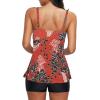 imageAmerican Trends Tankini Swimsuits Plus Size Tankini Bathing Suits for Women Tankini Bathing Suits Swimwear for WomenRed Black Floral