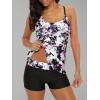 imageAmerican Trends Tankini Swimsuits for Women Two Piece Bathing Suits Tankini Top with Boyshorts Swimwear for Women07 Ink Painting